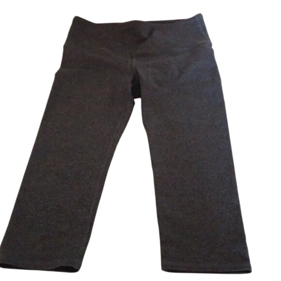 Alo Yoga crop workout athletic leggings charcoal women's size XS - Picture 3 of 13